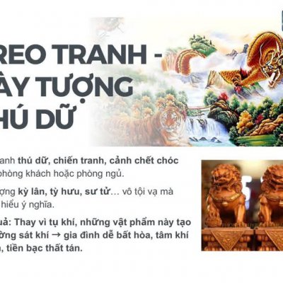 Treo – BÀY VẬT PHẨM PHONG THỦY SAI CÁCH: Phúc Khí Thành Sát Khí